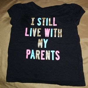4 graphic tees (2 Carter's and 2 Children's Place)
